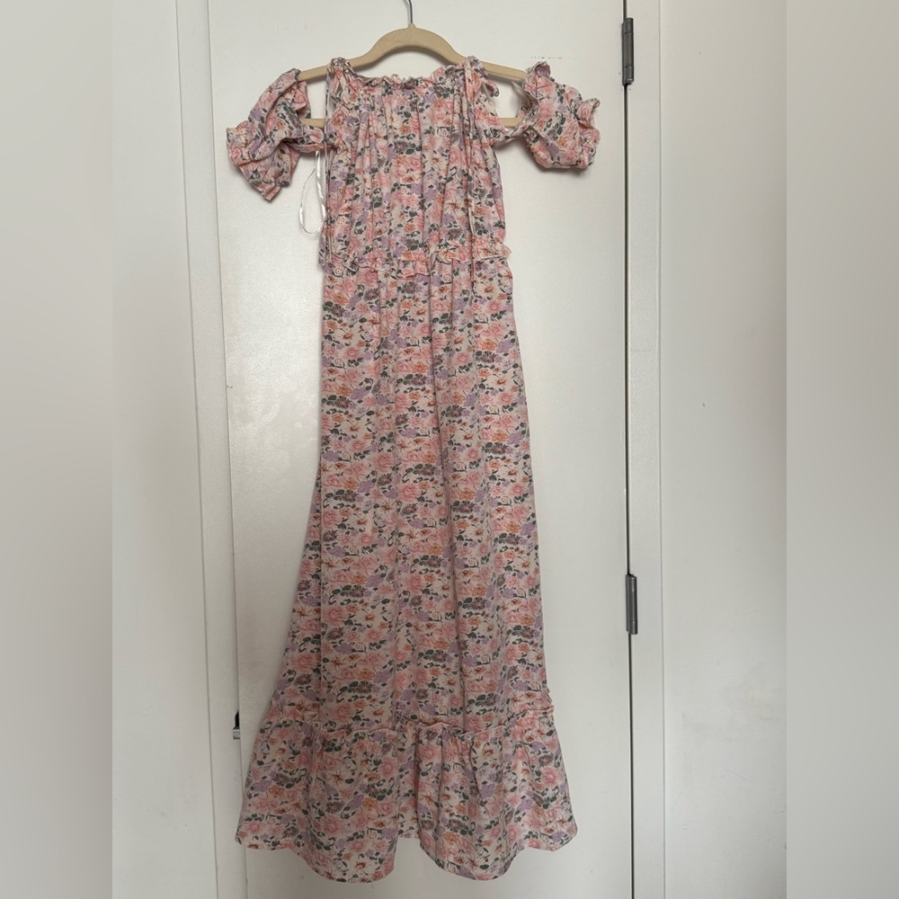 Floral Pink Maxi Dress